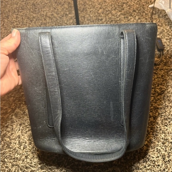 MCM Black Shoulder Bag & Matching Wallet Gold Hardware purse handbag luxury - Picture 5 of 16